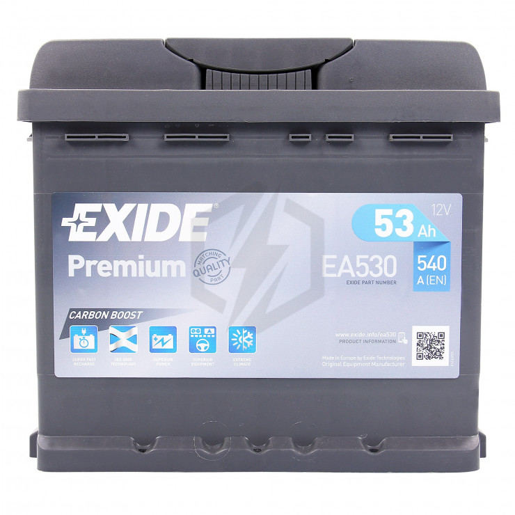 Аккумулятор exide premium ea530