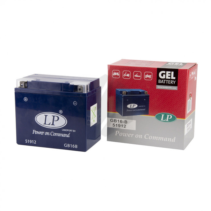 Batterie Moto Landport LP GEL GB16B YB16-B 12v 19ah 230A