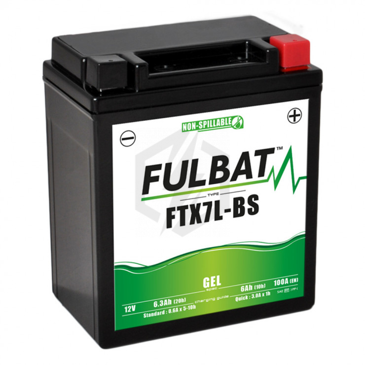 Batterie Fulbat gel FTX7L-BS YTX7L-BS 12v 6.3ah 100A