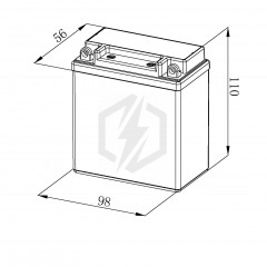 Batterie moto Bosch FA136 12N5.5-3B 12V 5.5AH 75A