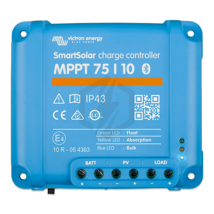 Controleur de charge solaire MPPT 75/10 Victron SmartSolar 12/24V  SCC075010060R