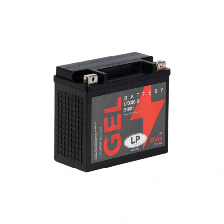 Batterie moto Landport  LP GEL GTX20-3  YTX20L-BS 12v 18ah 250A