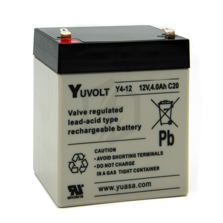 Batterie plomb étanche Y4-12 Yuasa Yuvolt Yucel 12v 4ah