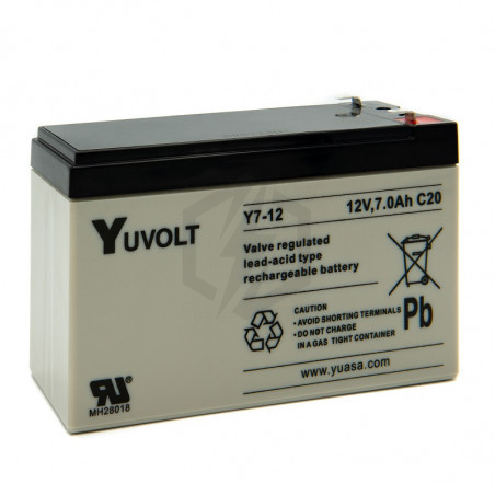 Batterie plomb étanche Y7-12 Yuasa Yuvolt Yucel 12v 7ah