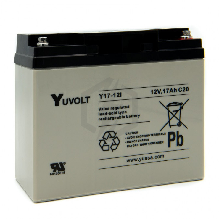 Batterie plomb étanche Y17-12 Yuasa Yuvolt Yucel 12v 17ah