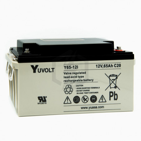 Batterie plomb étanche Y65-12 Yuasa Yuvolt Yucel 12v 65ah