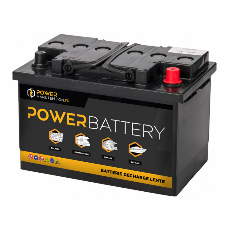 Batterie décharge lente GEL Power Battery 12v 60ah X3D