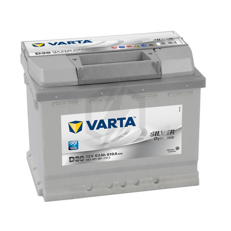 Batterie Varta Silver Dynamic D39 12v 63ah 610A 563 401 061 L2G