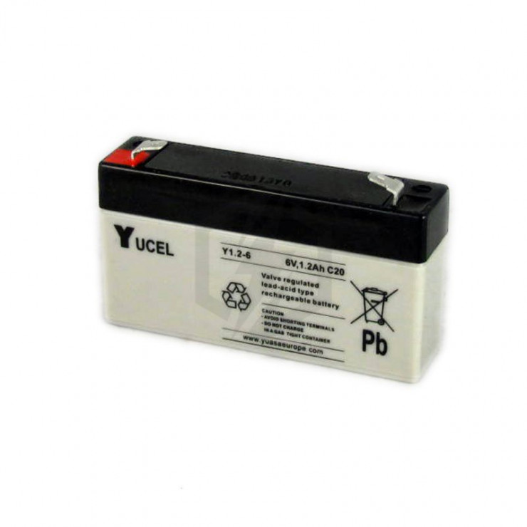 Y12-6L Yuasa, Batterie rechargeable, 6 V, Plomb acide