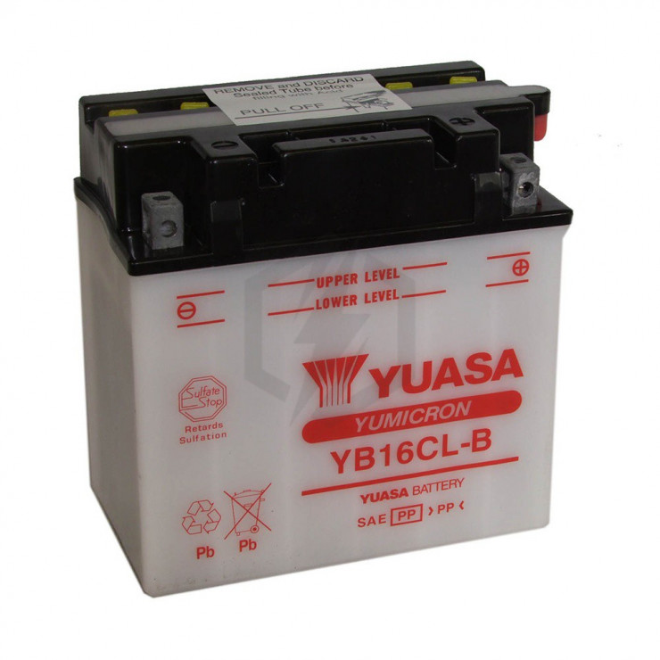 Batterie Moto YUASA YB16CL-B 12V 20AH 240A