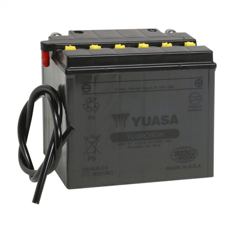 Batterie Moto YUASA YB16-B-CX 12V 20AH 255A