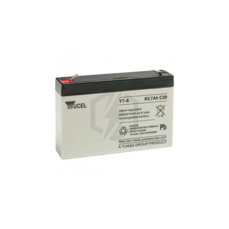 Batterie plomb étanche Y7-6 Yuasa Yucel 6v 7ah