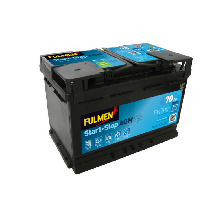 Batterie Auto FULMEN START-STOP EFB FL700 12V 70AH 720A