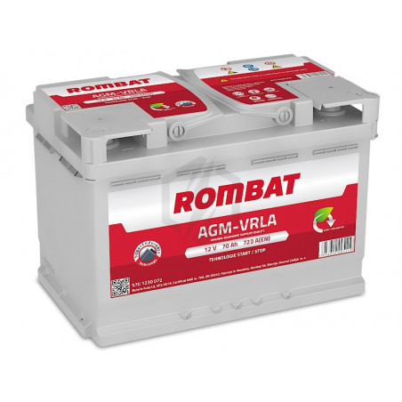 Batterie START-STOP RENAULT 70ah 720 A - Équipement auto